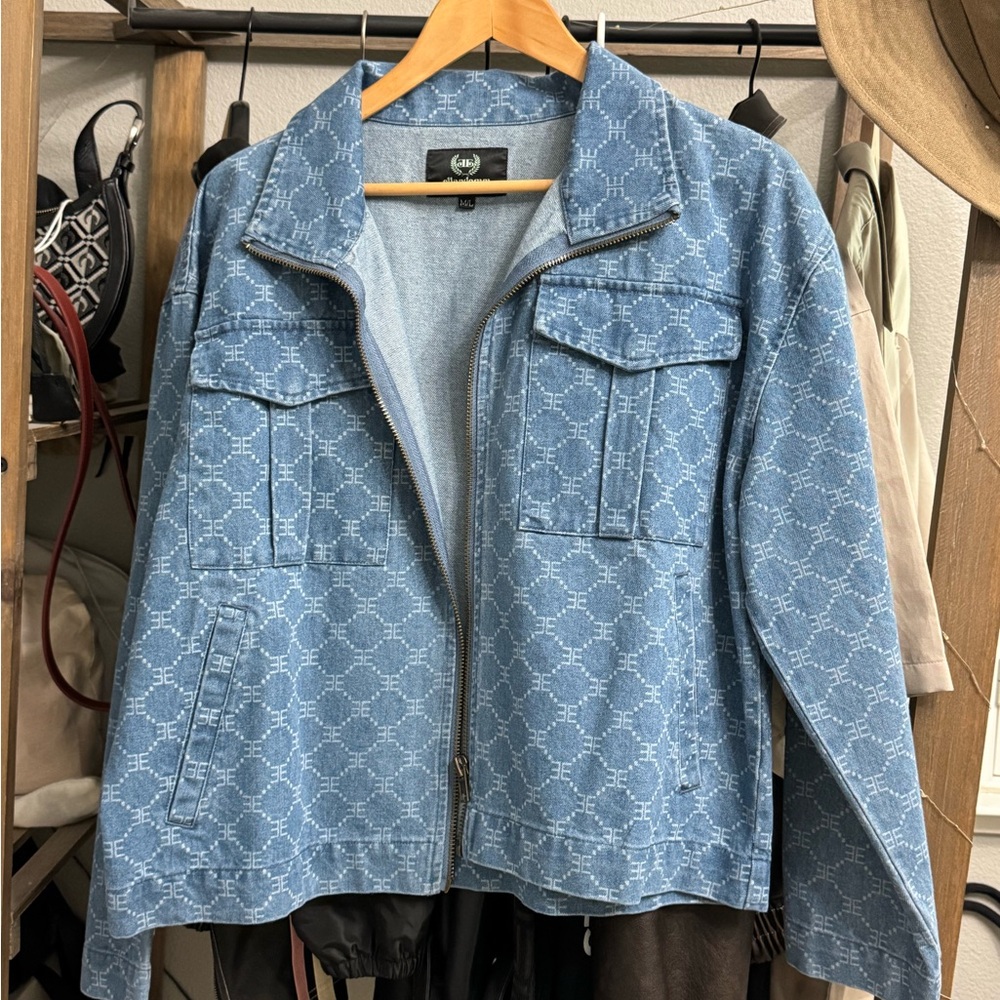 Monogram denim jacket